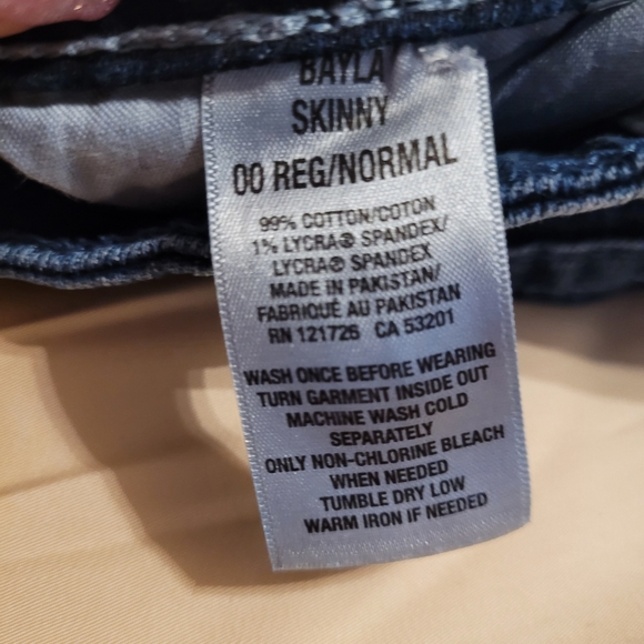 00 Aeropostale Bayla Skinny Jeans Dark Wash - Picture 6 of 10